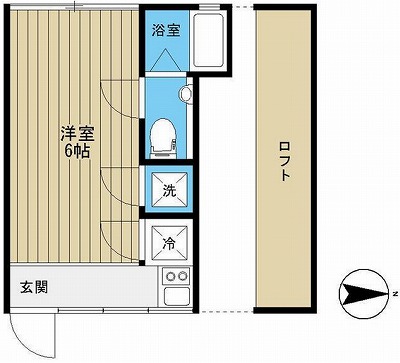 新宿区中落合2丁目楽器可（弦楽器）マンション 間取り