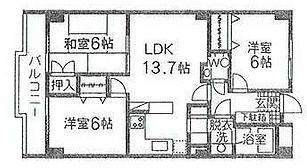 練馬区豊玉南2丁目楽器可（アップライトピアノ・ギター・フルート）マンション 間取り