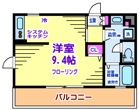 グラン・ソレイユ 201号室 間取り