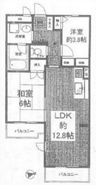 東村山市萩山町2丁目楽器可（グランドピアノ・弦管楽器・声楽・DTM）マンション 間取り