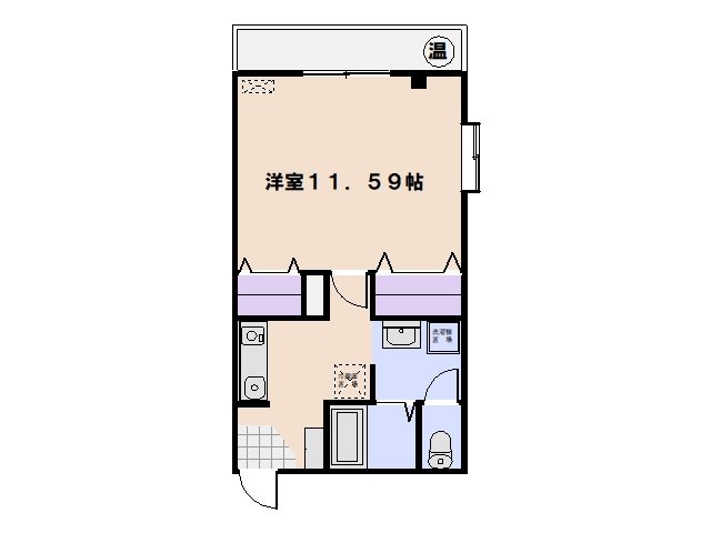 サザン27前川ビル 109号室 間取り