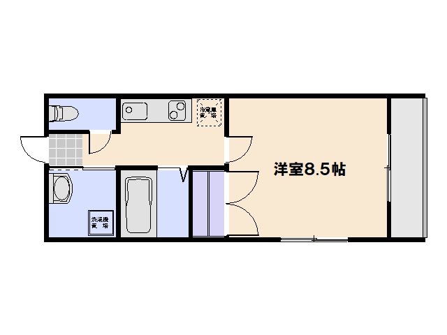 第3間下ビル 105号室 間取り