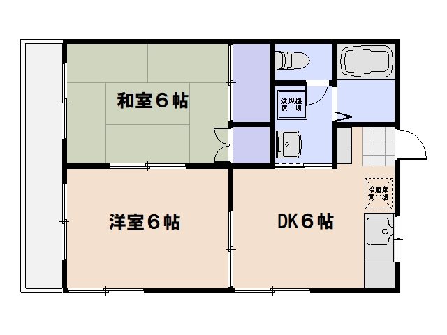 リベルジュ三筋 201号室 間取り