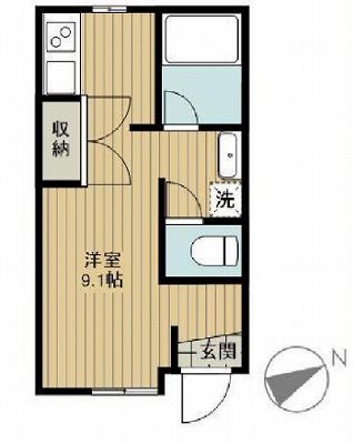 港区白金台2丁目楽器可(ピアノ・弦楽器)アパート 間取り