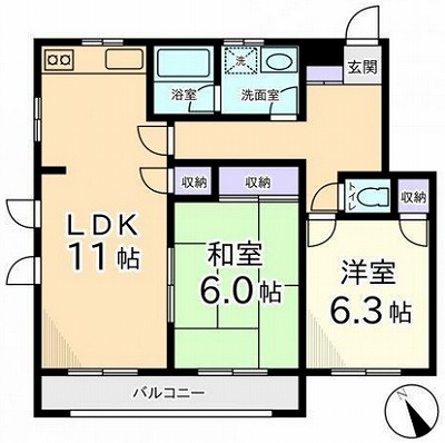品川区東大井2丁目楽器可（ピアノ・弦管楽器・声楽・DTM）マンション 間取り