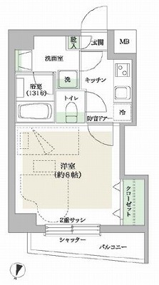 世田谷区太子堂2丁目楽器可(防音・グランドピアノ・弦・木管楽器)マンション 間取り