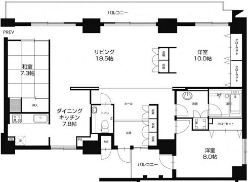 大阪府大阪市西区土佐堀３丁目 間取り