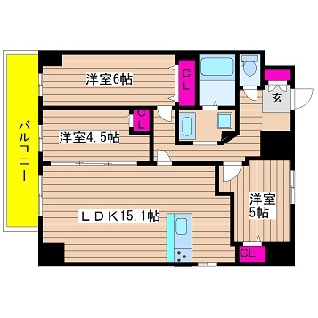 大阪府大阪市中央区備後町３丁目 間取り