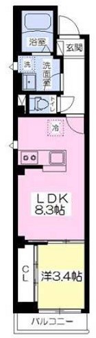 プレジール京町堀 間取り