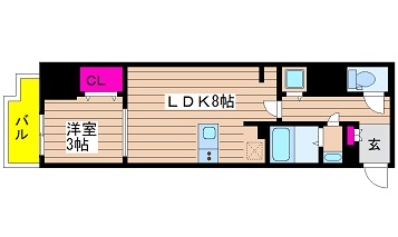 大阪府大阪市中央区久太郎町１丁目 間取り