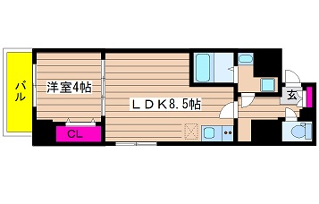 大阪府大阪市中央区久太郎町１丁目 間取り