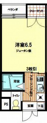 調布市若葉町2丁目楽器可（防音・ピアノ・弦/管楽器・声楽・DTM）女性専用マンション 間取り