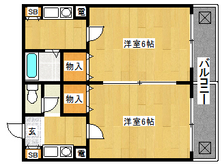 メゾンヴィベール 間取り