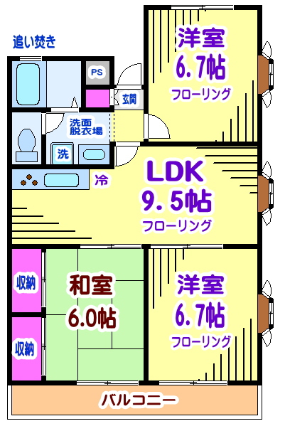 オークスK&amp;amp;S 間取り図