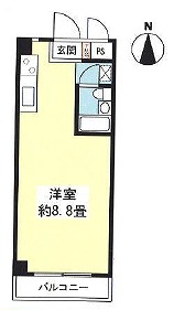 豊島区池袋2丁目楽器可（防音・ピアノ・弦楽器・声楽）女性限定マンション 間取り