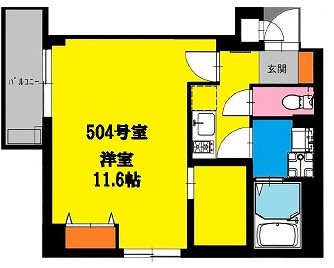 墨田区吾妻橋1丁目楽器可(防音・電子ピアノ・弦管楽器・声楽)マンション 間取り