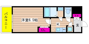 大阪府大阪市西区本田２丁目 間取り