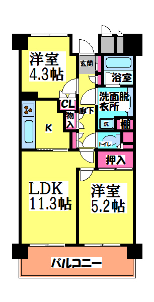 パーク・ノヴァ調布 間取り