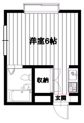 コーポ羽沢 207号室 間取り