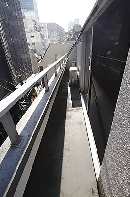 港区赤坂2丁目楽器可（弦管楽器・声楽・DTM）マンション ベランダ