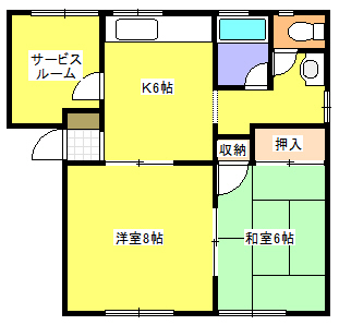 コーポエンゼル（１階） 間取り