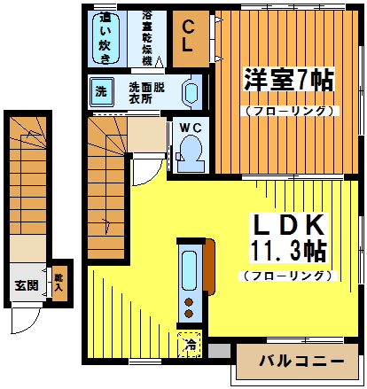 カーサフェリーチェ 203号室 間取り