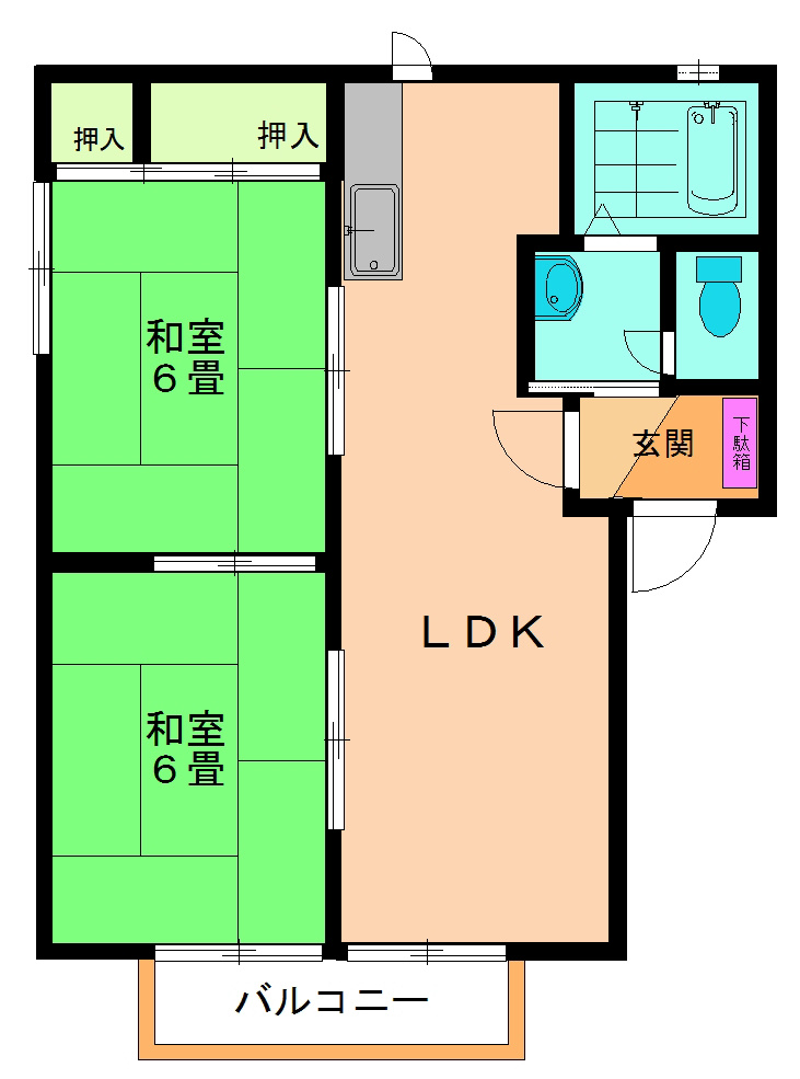 ディアスＢ 間取り図