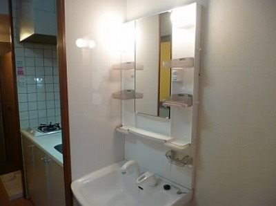 調布市仙川町1丁目楽器可(防音・グランドピアノ・弦楽器・声楽)マンション 洗面所