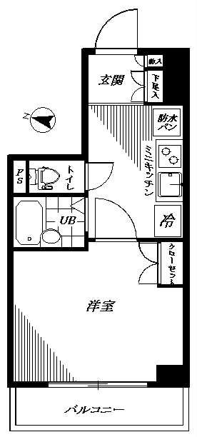 ｳﾞｧﾚｯｼｱ荻窪ｼﾃｨ 302号室 間取り