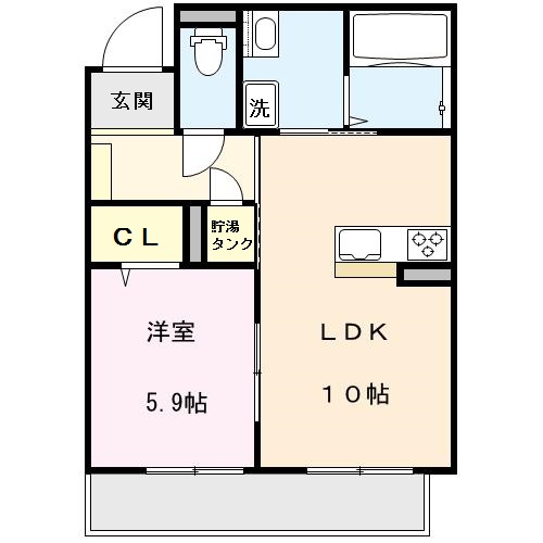 カーサ ピアチェボーレⅠ 間取り