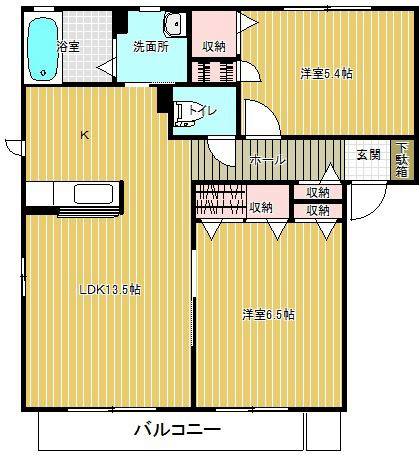 シャイニヒル B 間取り