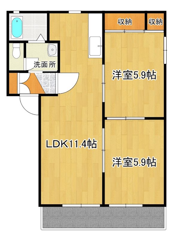 セラヴィ沼南 101号室 間取り