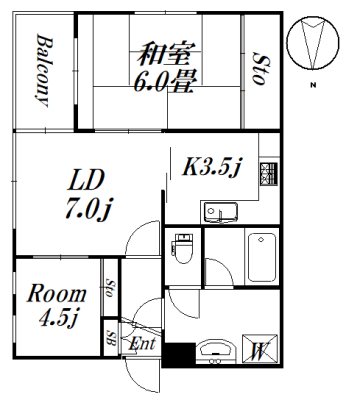 カルム清水町 301　募集終了号室 間取り