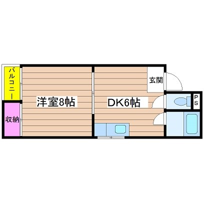 大阪府大阪市港区八幡屋１丁目 間取り