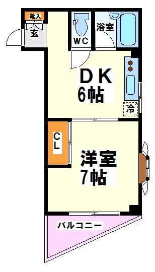 アリビオ府中南町　(ヴィラナガセ) 間取り