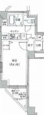 新宿区水道町(防音・24時間演奏・グランドピアノ・弦・管楽器・声楽)マンション 間取り