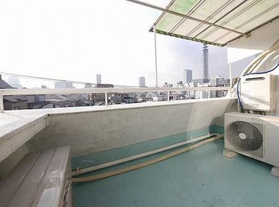 新宿区四谷坂町楽器可(防音・ピアノ・弦・管楽器・声楽)マンション ベランダ