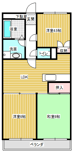 サンハイツ石田 間取り図