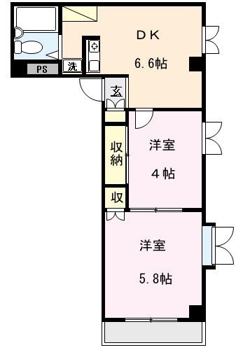 コーポＫＥＮ 407号室 間取り