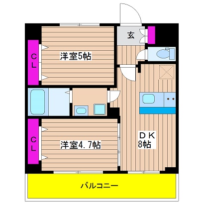 大阪府大阪市浪速区桜川２丁目 間取り