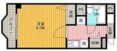 中野区江原町3丁目楽器可（防音・24時間演奏・ピアノ・弦・管楽器・声楽）マンション 間取り