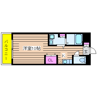 フレンテ靭公園 間取り