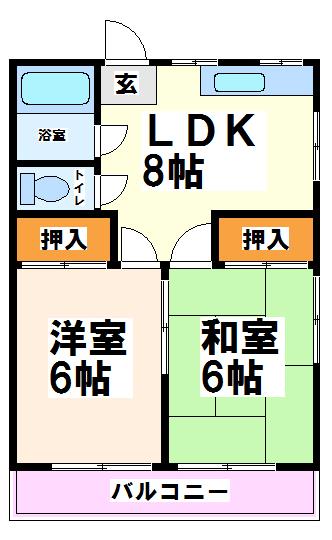 第2コスモコーポ 間取り