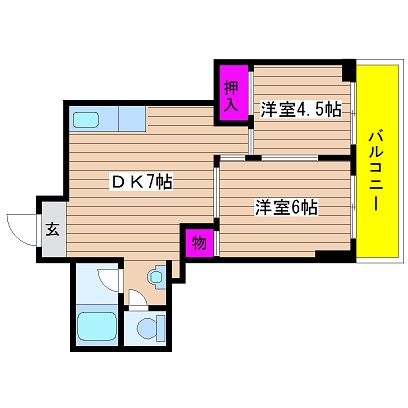 レスポワール北堀江 間取り