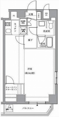 台東区台東2丁目楽器可（ピアノ・弦管楽器・声楽・DTM）分譲マンション 間取り