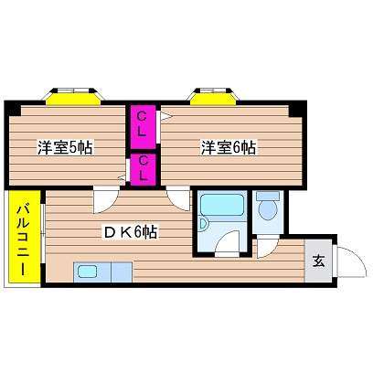 大阪府大阪市西区南堀江２丁目 間取り