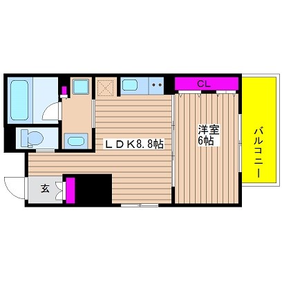 リーガル南堀江 間取り