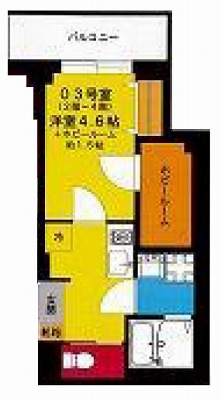 横浜市中区山下町楽器可（ピアノ・弦/管楽器・声楽・DTM）マンション 間取り