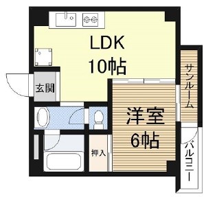 大阪府大阪市西区新町１丁目 間取り