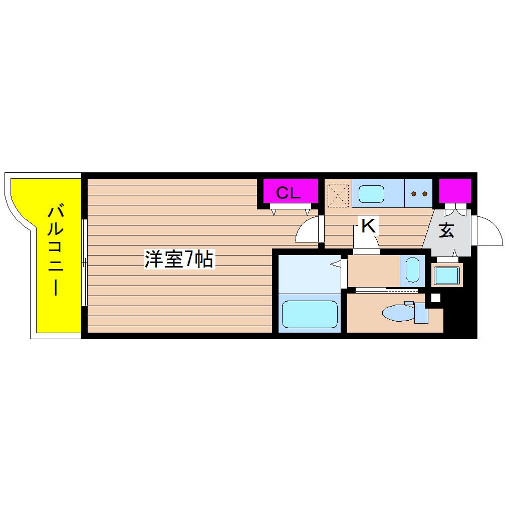 大阪府大阪市中央区和泉町１丁目 間取り